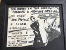ultra-rare original 1976 Sex Pistols ‘Screen on The Green’ Framed Punk Gig Flyer