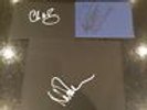 RICK PARFITT / CHRIS DE BURG / NICK MASON SIGNED MOUNT CARDS - IDEAL FRAMING