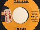 * THE BUSH To Die Alone / Don't You Fret KIM FOWLEY GARAGE PSYCH Hiback  45 Hear