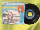raresp 45t  johnny hallyday chevaliers du ciel  label bleu