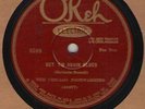 78 rpm Chicago Footwarmers OKeh 8599 in E- (Johnny Dodds)