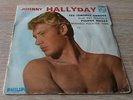 rare pochette papier granulé LABEL BLEU   Johnny hallyday tes tendres annees
