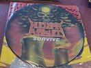 NUCLEAR ASSAULT SURVIVE PICTURE DISC LP UK IMPORT VG+ METAL