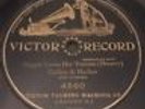 Collins and Harlan- Nigger Loves His Possum Victor Records 4560 78 rpm (1906)