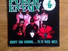 PUBLIC ENEMY / SHUT EM DOWN  PETE ROCK MIXX / RAP HIP HOP 45 PICTURE COVER