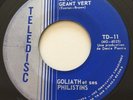 GARAGE PUNK Goliath et ses Philistins JOYEUX GEANT VERT Teledisc 45 rare Canada