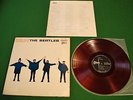 Beatles Help Japan LP 1st press von 1965 red vinyl Odeon OP-7387