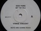 RARE VINNIE VINCENT (KISS) BOYZ ARE GONNA ROCK AUSTRALIA RADIO DJ PROMO OZ 7