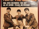 Rare FOUR By The Beatles EP EAP 1-2121 + Cardboard Sleeve Blue East Coast Label