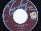 Blues 45 J.B. LENOIR Do What I Say VEE JAY HEAR