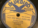 Bluebird 6891 Wesley Long THEY ARE WILD OVER ME  78rpm  EE+ Charlotte NC 1937