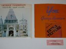 Beatles George Harrison 2 Original Apple Picture Sleeves & 45 RPM Records