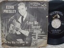 Elvis Presley - Love Me Tender -  Black / White PS + RARE 45