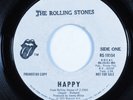 Rock 45 ROLLING STONES Happy ROLLING STONES VG+ promo HEAR