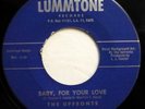 UPFRONTS 45 Baby, for your love / It took time LUMMTONE  VG++ Doowop f3128
