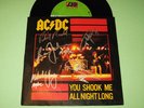 AC/DC - HAND SIGNED DISCO FIRMADO ” YOU SHOOK ME ALL NIGHT LONG ” 5 AUTOGRAFOS