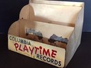 OLD Vintage COLUMBIA PLAYTIME RECORD Player STORE DISPLAY CASE Metal PHONOGRAPH