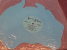 DAVID BOWIE SHAPED BLUE VINYL LP PRESS CONF TIVOLI CLUB 10/27/87 AUSTRALIA VG+