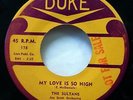 SULTANS 45 If I Could Tell / My Love Is So High DUKE doowop ws1438