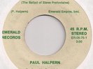 PAUL HALPERN The Ballad Of STEVE PREFONTAINE Good Bye Pre RARE 1975 NW 45 LISTEN