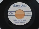 RONNIE MARTIN Baby You're Mine/Storm Of Love 45 RARE Garage Rockabilly HEAR