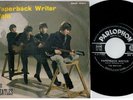 THE BEATLES Paperback writer Rain 45rpm 7' + PS 1966 ITALY MINT-