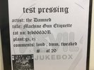 The Damned - Machine Gun Etiquette DEVILS JUKEBOX 2011 TEST PRESSING RECORD PUNK