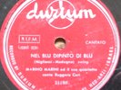 italian italy pop 78 RPM -marino marini- NEL BLU DI PINTO DI BLU- made in israel