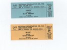  ELVIS PRESLEY THE BURBANK NBC SESSIONS 1968 RARE COMPLIMENTARY  TICKETS