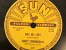 SUN 208 Buddy Cunningham WHY DO I CRY  Memphis 1954 78rpm  E++