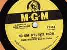 78rpm Country – Hank Williams – Waltz Of The Wind – MGM 12535 – Last US Issue