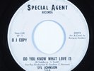 Northern Soul 45 SYL JOHNSON Do You Know What Love Is SPECIAL AGENT promo HEAR