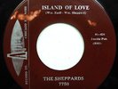 The SHEPPARDS 45 Island of Love / Never Felt This Way Before 1959 Doo Wop D1608