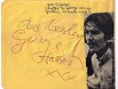GEORGE HARRISON SIGNED SUNDAY 30TH OCT 1966 AUTOGRAPH BOOK PAGE THE BEATLES