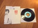 U2  NEW YEARS DAY FRENCH PURPLE POLYGRAM SLEEVE  LARGE CENTRE VINYL 811323-7