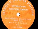 12g5.  Rose Caron - Sigurd-Des Presents de Gunther - Disque Zonophone X-2094