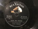 ELVIS PRESLEY   RARE RCA 78 RPM   LOVE ME TENDER/ ANYWAY YOU WANT ME