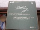 Beethoven Violin sonatas Oistrakh Oborin/4LP Box Philips HiFi Stereo Holland