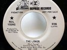 NEIL YOUNG 45 The Loner / Sugar Mountain REPRISE promo VG++   d1632