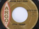 ETTA JAMES Seven Day Fool Argo Promo Soul R&B 45 HEAR