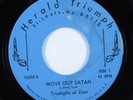 Black Gospel 45 TRIUMPHS OF ZION Move Out Satan HERALD TRIUMPH VG+ HEAR