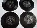 THE BEATLES 4 early PARLOPHONE 45's SHE LOVESYOU*HOLD YOUR HAND*I FEEL FINE*HDN