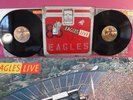 Eagles Live, Asylum Records BB 705, 1980, 2 LPs, POSTER, Gatefold Embossed Cover