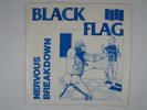 Estate Sale Black Flag Nervous Breakdown 1978 45 Vinyl Record SST-001 EXCELLENT