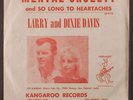 LARRY & DIXIE DAVIS: Mental Cruelty 45 (PS, yellow vinyl, light sleeve wear / w