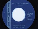 Garage Punk 45 LITTLE WILLIE ADOLESCENTS Get Out Of My Life TENER VG+ HEAR
