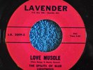 ORIGINAL 45RPM RECORD BY THE SPIRITS OF BLUE LIGHTNING-LOVE MUSCLE / WELL BABY
