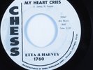 R&B 45 ETTA & HARVEY My Heart Cries CHESS HEAR promo