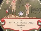 Official Boy Scout 78 RPM Record 1096 Part 1&2 Boy Scout Bugle Calls  V++/E 1918