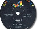 PAUL ANKA Rock'n Roll 78 RPM Record. Diana